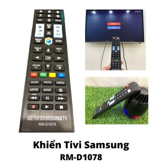 {TẶNG PIN}Điều Khiển TV Samsung Đa Năng RM-D1078+ - Dùng cho các dòng TV LCD/LED Samsung(Đen)