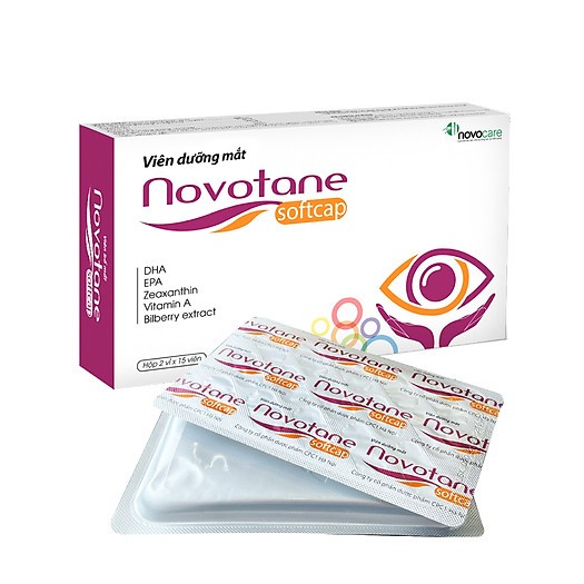 NOVOTANE SOFTCAP Giúp tăng cường thị lực giảm khô mắt