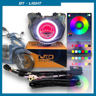 Bi cầu led m10 light lên sẵn pha cho vision đời 2022 đến 2024