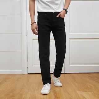 Quần Jean nam SAQJ23 Basic SlimFit Black chất co giản dễ dàng vận động