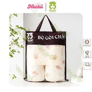 Bộ chặn mipbi bông xô nhăn 100% cotton cao cấp cho bé