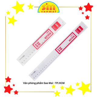 Thước kẻ Deli 20/30cm 6220 - VPP Sao Mai V601