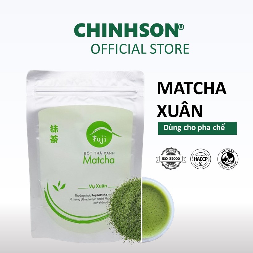 [Organic] Bột Trà Xanh Fuji Matcha Nguyên Chất Vụ Xuân Pha Đồ Uống, Đắp Mặt, Trắng Da 100g/30g