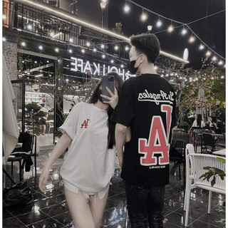 Áo thun nữ chất cotton su  form rộng tay lỡ in chữ (LOSLA)  phong cách Hàn Quốc M1207