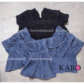 Áo ống jean nhúng k4913 - carotshop