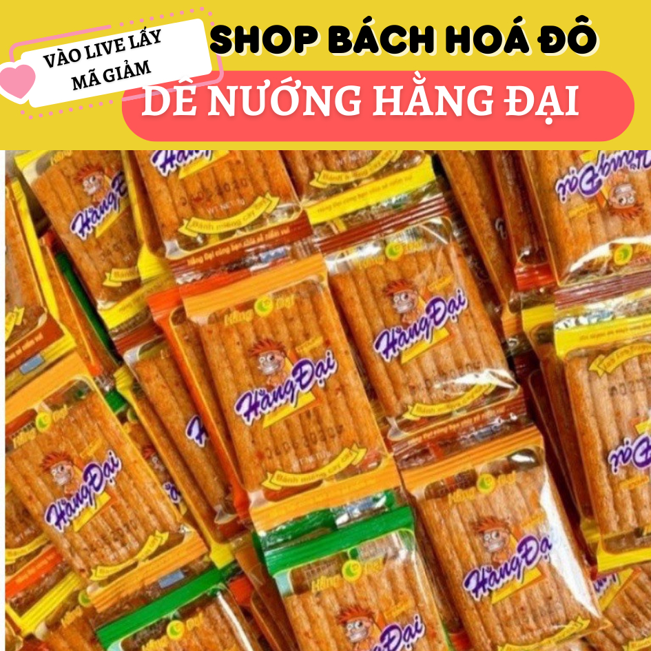Bịch 60 Gói Dê Nướng Hằng Đại Mini Đồ Ăn Vặt Ngon Cổng Trường Vé Về Tuổi Thơ bách hoá đô