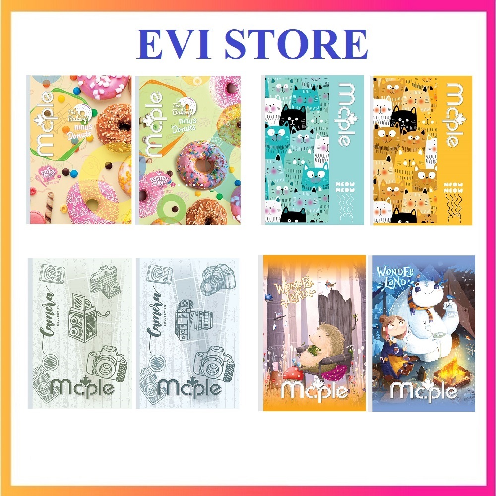 Lố 5 quyển vở kẻ ngang Mc.ple 2071 / 2074 / 2075 / 2078 - Tập sinh viên Maple 120 trang B5