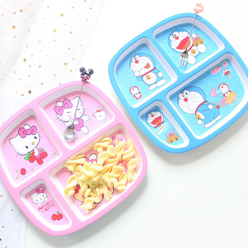 🌸KHAY 4 NGĂN HELLO KITTY DOREMON