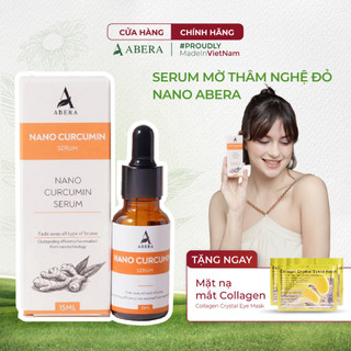 Serum Mờ Thâm Nghệ Đỏ Nano Abera 15 ML, Mờ Thâm Mụn, Thâm Quầng Mắt, Dưỡng Trắng Da, Thẩm Thấu Nhanh