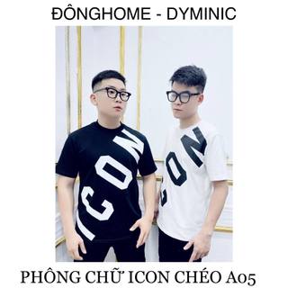 Áo phông chữ icon chéo , Áo phông chữ icon chéo A05 Super , Ảnh thật tự chụp Đông Home Shop