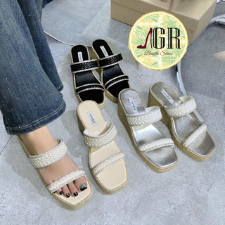 Dep xuồng cối 2 quai đá viền sáng cao 9 cm