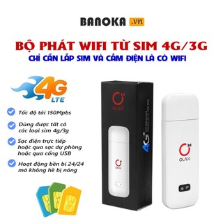 Thiết bị phát wifi 4g olax, phát wifi từ sim 4g olax u80 elite tốc độ cao- usb lte-usb phát wifi mang đi du lịch