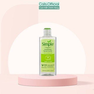 Simple kind to skin soothing facial toner