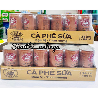Thùng 24 lon cà phê sữa highlands 185ml / 235ml