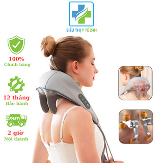 Máy massage cổ vai gáy con lăn hồng ngoại 6D BEAME GH818