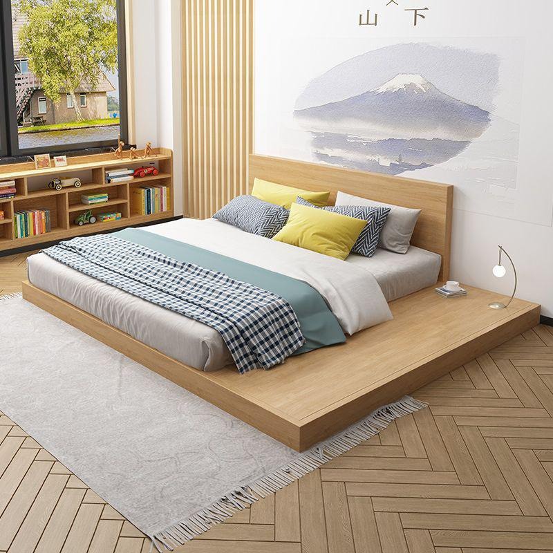 Giường bệt kiểu nhật Finili kèm bục ngồi đàu và đuôi giường gỗ MDF melamine FINIL7755