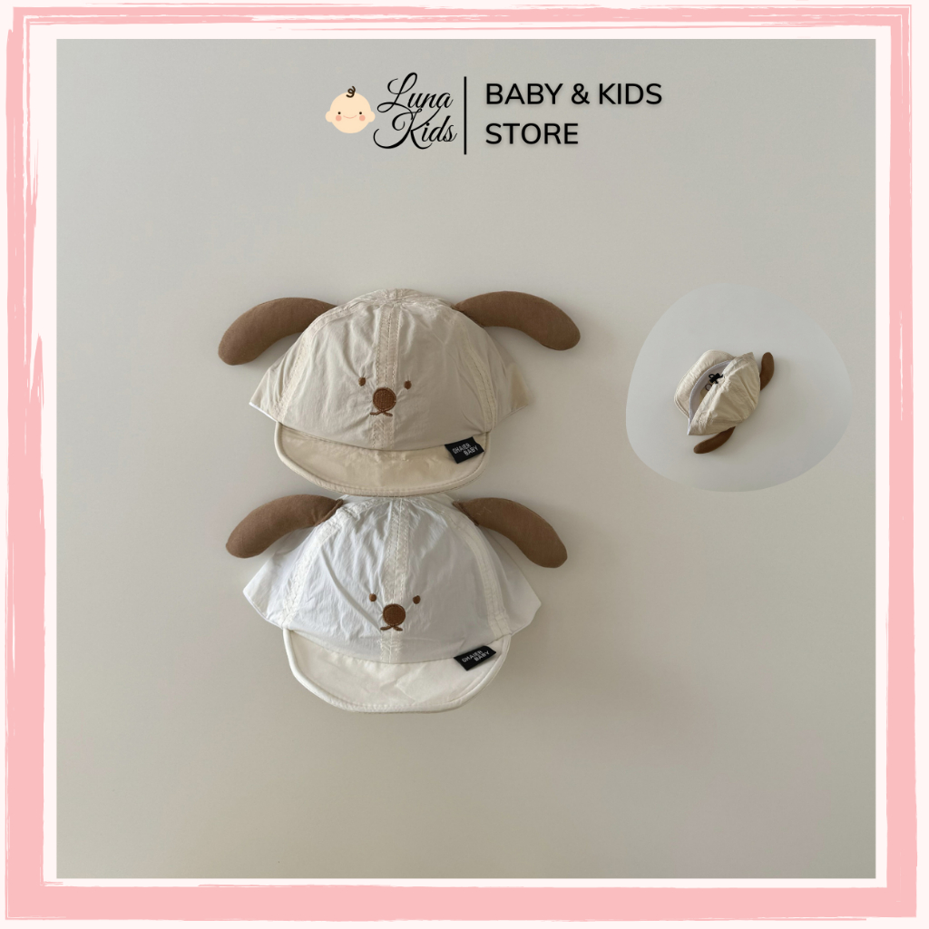 Mũ lưỡi trai vải dù style Hàn Quốc cho bé - MH07