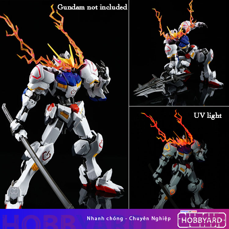 Phụ kiện mô hình - Hiệu ứng Effect lửa mắt dạ quang cho MG 1/100 Barbatos / Lupus / Rex (không kèm mô hình)