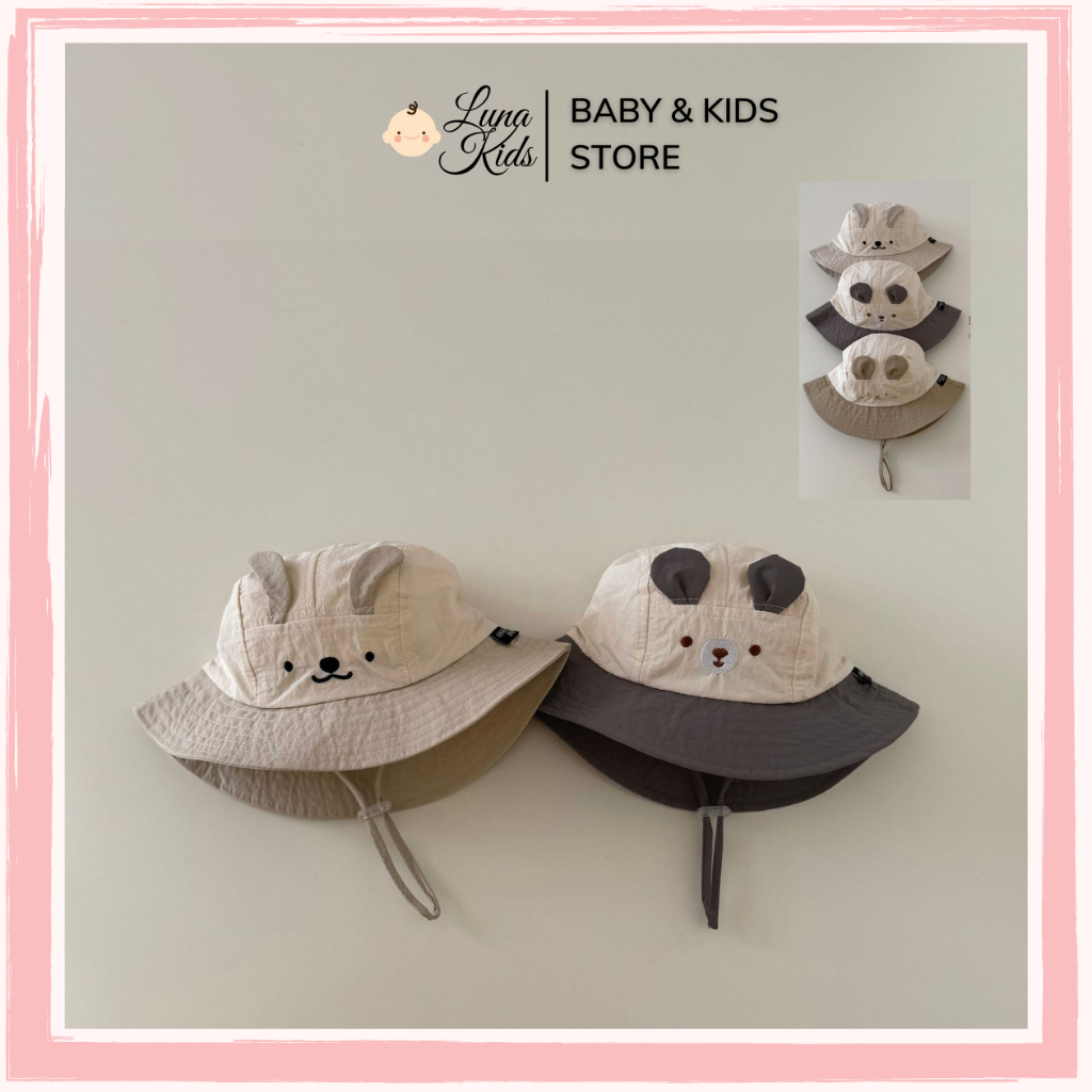 Mũ bucket tai bèo style Hàn Quốc cho bé - MH01