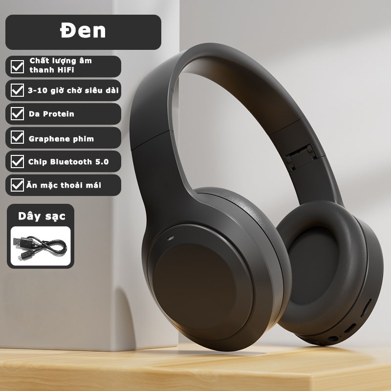 JST-35 Tai Nghe Chụp Tai bluetooth Không Dây Nhiều Màu Chống Ồn Có Thể Gấp Gọn Kèm mic Chất Lượng Cao | BigBuy360 - bigbuy360.vn