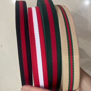 Dây đai sọc bản 2.5cm mỏng 15k/mét