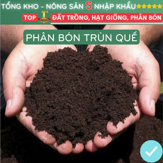 Phân trùn quế hữu cơ 500gram nguyên chất bổ sung dinh dưỡng cải tạo đất cây trồng chuyên dùng cho rau hoa củ quả cây