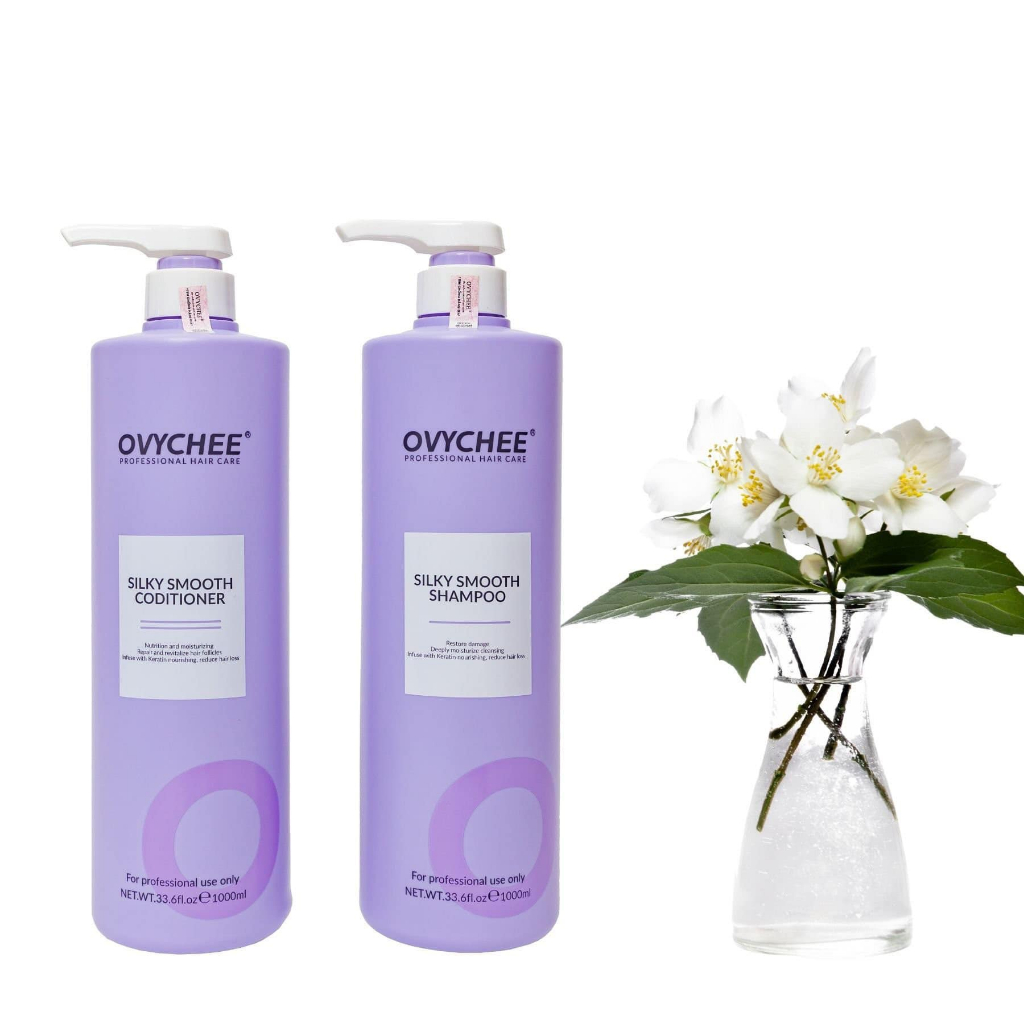 Dầu Gội, Dầu Xả OVYCHEE Keratin Organic dành cho mái tóc gàu, ngứa, vảy nến, nấm chai 1000ml