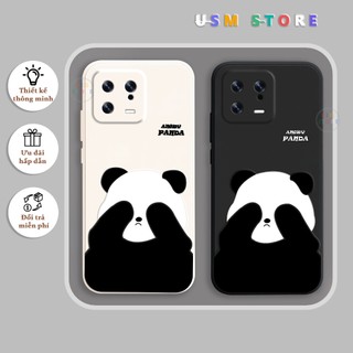 Ốp lưng Xiaomi 13 / 13 Pro, TPU dẻo nguyên khối, in nổi gấu trúc Panda