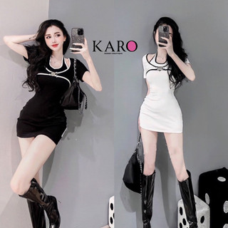Đầm body yếm khoen ngực k4701 - carotshop
