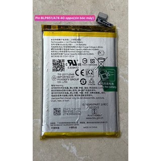 Pin blp851/a74 4g  pin bóc máy zin