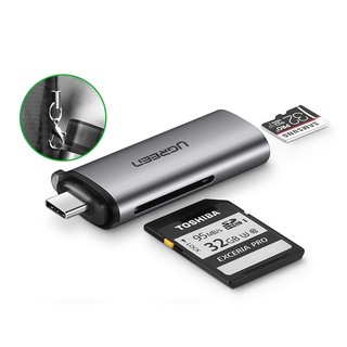 Đầu đọc thẻ nhớ sd/tf chuẩn usb type c ugreen 50704 - hàng chính hãng