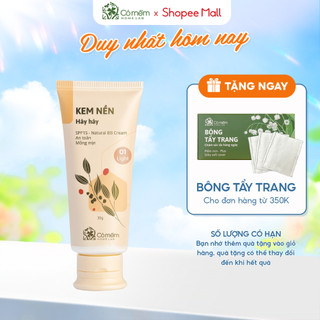 Kem Nền Thiên Nhiên Dạng Lỏng Hây Hây An Toàn Nâng Tone Nhẹ Nhàng Kháng Nước Cỏ Mềm 30g