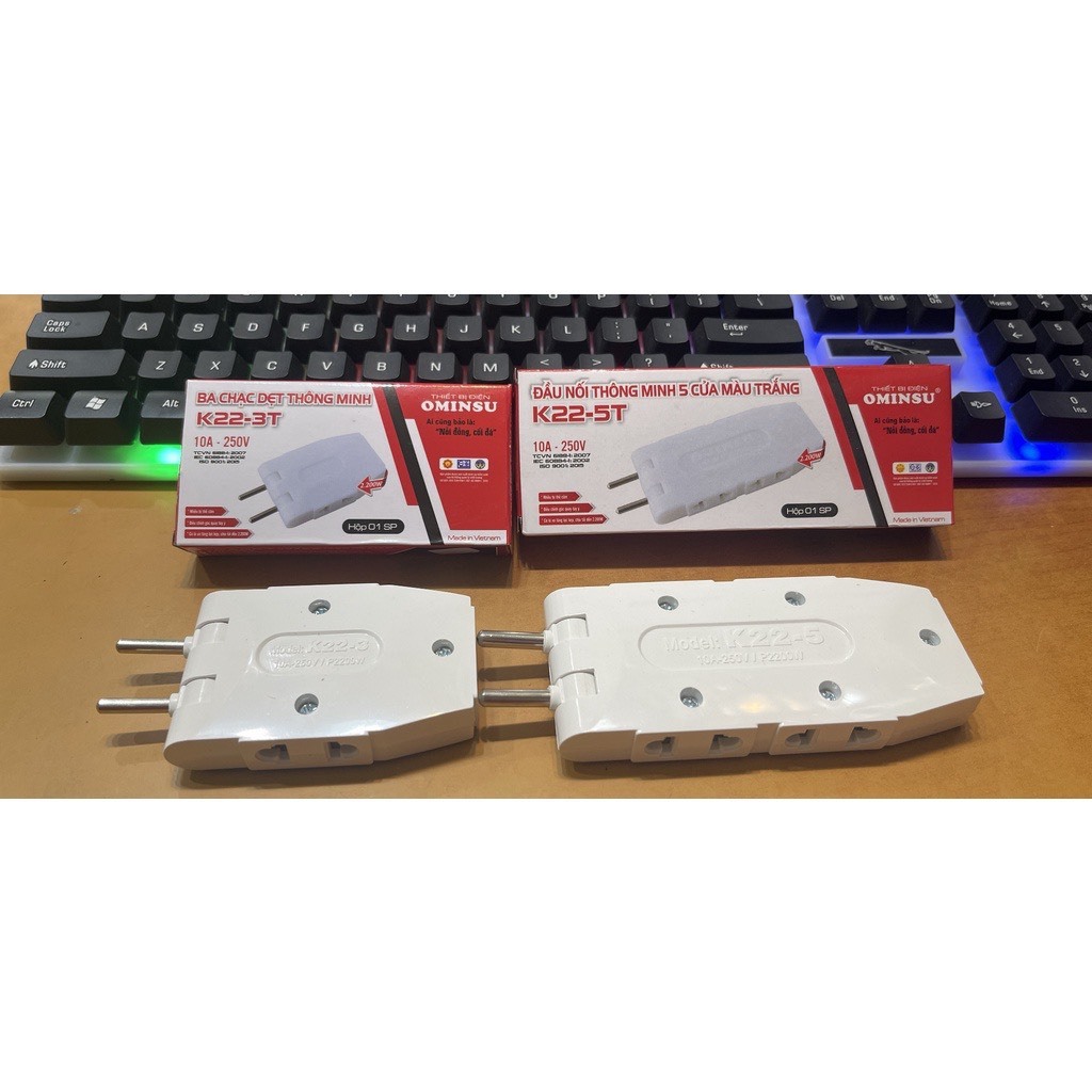 Ổ Cắm, Phích Cắm Chia 3, Chia 5 Ominsu