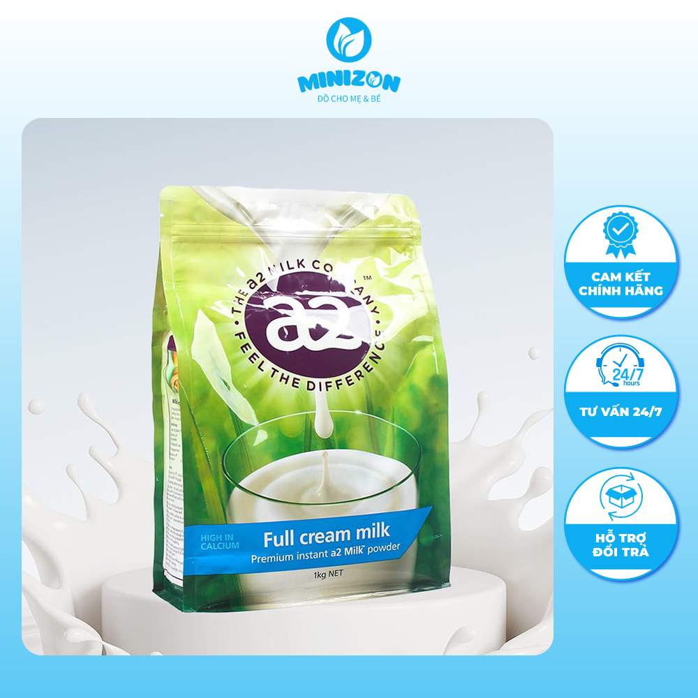 Sữa tươi A2 nguyên kem Úc - A2 Full Cream Milk túi 1kg