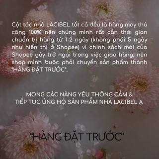 Scrunchies LACIBEL, cột tóc vải lụa handmade 100%
