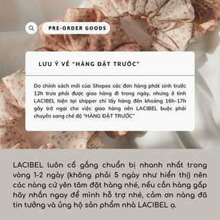 Scrunchies LACIBEL lụa satin, buộc tóc vải handmade 100%