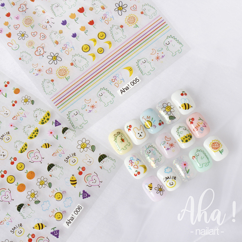 Sticker dán móng Aha (Nhiều mẫu tổng hợp)