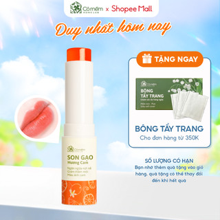 Son Dưỡng Môi Có Màu Gạo Hương Cam Dưỡng Môi Mềm Mại, Giảm Thâm Môi Cỏ Mềm 3,6g