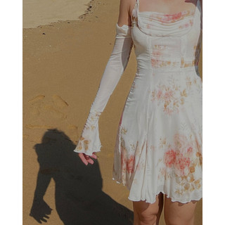 MARGOT DRESS - Váy hoa tay dài - SOLID