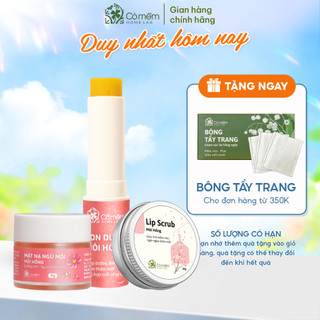 Bộ Chăm Sóc Môi Giảm Thâm Dưỡng Mềm Môi Hồng Căng Mịn An Toàn Vượt Trội Cỏ Mềm