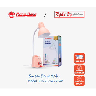 Đèn bàn led bảo vệ thị lực rạng đông có sẳn bóng 5w- bảo hành chính hãng 18 tháng - model: rd-rl-24.v2