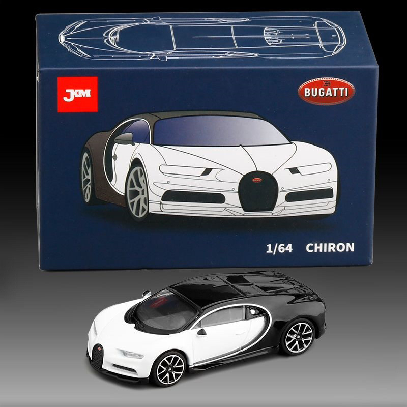 Xe mô hình 1/64 JKM Bugatti Chiron(Trắng)