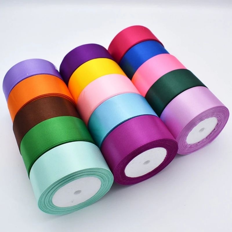 Ruy băng lụa 2cm, 4cm làm hoa siêu đẹp (Cuộn 20m~)