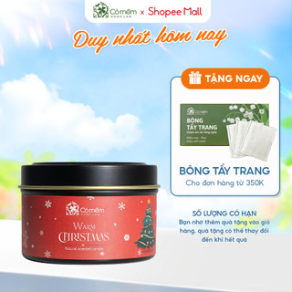 Nến thơm thiên nhiên an lành Warm Christmas Cỏ Mềm 60g
