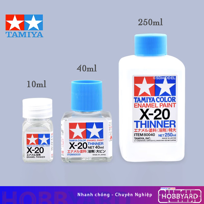 Tamiya Enamel Paint X-20 (gốc dầu) dung tích 10ml/40ml/250ml
