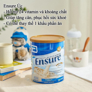Sữa Ensure Úc Hương Vani 850gr (thùng tem trắng Chemist House)