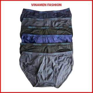 Combo 6 quần lót nam lưới Nhật thông hơi, nhiều lỗ thoát khí thun lạnh thấm hút tốt LUOI_AL