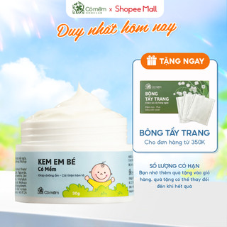 Kem Em Bé Dưỡng Ẩm Ngừa Hăm Tã Chàm Sữa Làm Dịu Da Mẩn Ngứa Do Côn Trùng Cỏ Mềm 30g