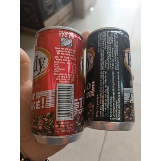 Lon cafe pha sẳn sữa đá/ đen đá Birdy 250ml date 2025