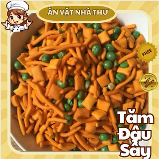 500gr bim bim tăm đậu hà lan sấy ớt, 500g bim bim tăm đậu